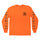 Resurrection XX Mens Creature Longsleeve T-Shirt Safety Orange