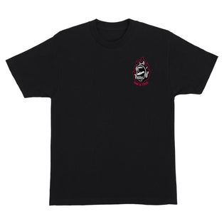 Screaming Fire Oval Mens Santa Cruz T-Shirt Black