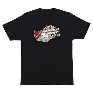 Sticker Pile Mens Independent T-Shirt Black