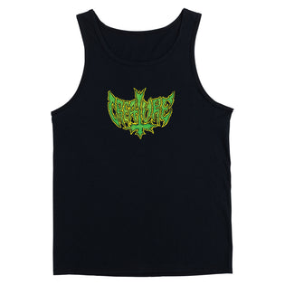 Gravette Hippie Skull Creature Tank Black