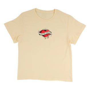Banner Heart Womens Santa Cruz T-Shirt Butter Cream
