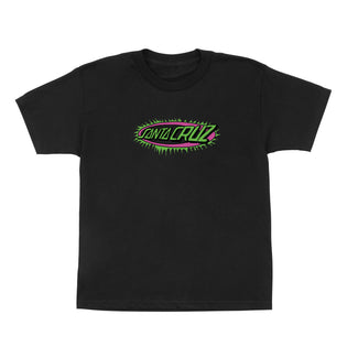 Scribble Bone Hand Youth Santa Cruz T-Shirt Black