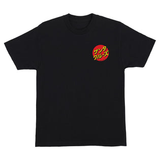 Katakana Dot Mens Santa Cruz T-Shirt Black