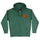 Classic Dot Womens Santa Cruz Zip Hoodie Alpine Green