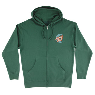 Moon Dot Womens Santa Cruz Zip Hoodie Black