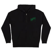 Logo Outline Drip Mens Zip Hoodie | Creature | Skate Apparel