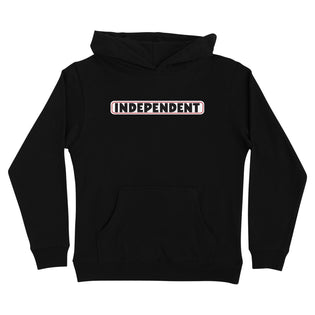 Bar Logo Youth Independent Hoodie Black