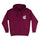 Moon Dot Reflection Womens Santa Cruz Zip Hoodie Maroon