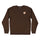 Cruz Embroidered Mens Santa Cruz Crew Neck Sweatshirt Brown w/Rust