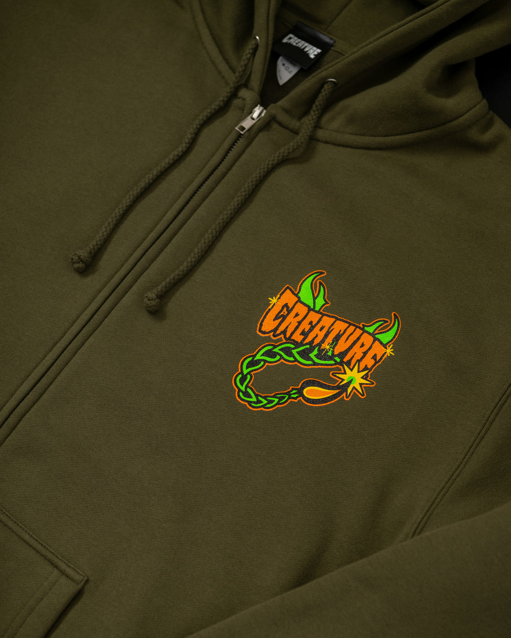★Creature★Deadly Sands Zip Up Hoodie 関税込★ Deadly Sands Zip Hoodie | Men's Skate Clothing | Creature