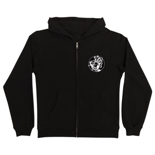 Hand Dot Santa Cruz Youth Zip Hoodie Black