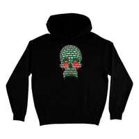 トップス 583 CREATURE NHS Black Skull Logo Hoodie Doom Skull Hoodie | Men's Skate Clothing | Creature