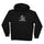 Sol Spiral Womens Santa Cruz Crop Hoodie Black