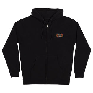 Built To Grind Span Mens Independent Zip Hoodie Black