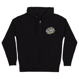 Grabke Exploding Dot Mens Santa Cruz Zip Hoodie Black