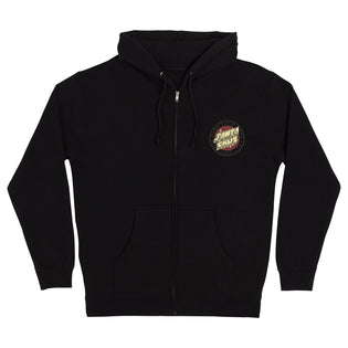 Mas Loco Dot Mens Santa Cruz Zip Hoodie Black