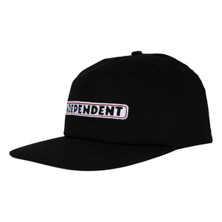 Bar Logo Snapback Independent Hat Black