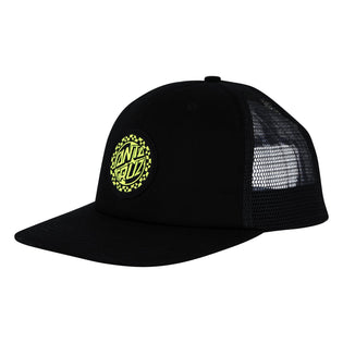 Malba Crash Dot Santa Cruz Trucker Hat Black