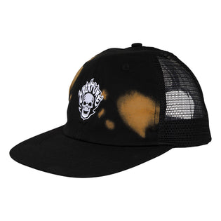 Bonehead Flame Creature Trucker Hat Greasy Black