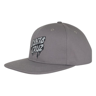 Plasma Stacked Strip Snapback Santa Cruz Hat Hthr Grey w/Silver