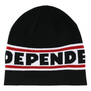 Bar Logo Independent Skull Beanie Navy