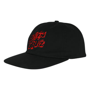 Pay Off Stack Strip Santa Cruz Snapback Hat Black