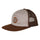 Cruz Embroidered Santa Cruz Snapback Hat Tan/Brown