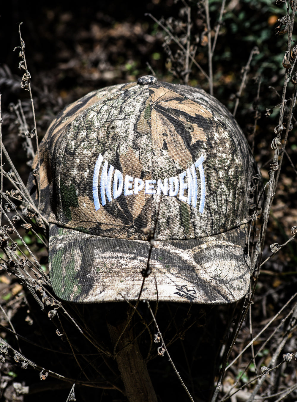 Span Logo Camo Hat | Independent x Realtree Collab | Men's Skate