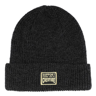 REV Support Creature Long Shoreman Beanie Charcoal Hthr