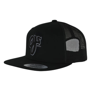 Black Out OJ Snapback Hat Black