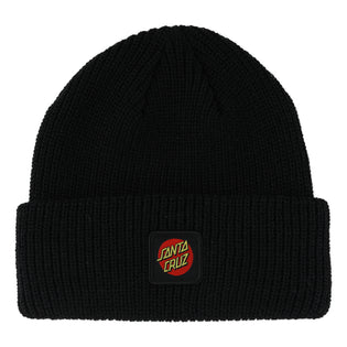 Cruz Label Beanie Long Shoreman Youth Santa Cruz Hat Black