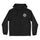 Cruz Hooded Mens Santa Cruz Windbreaker Black w/Silver