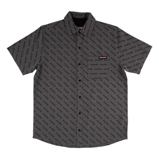 Exclamation Pattern Independent Mens Shirt Smoke Grey