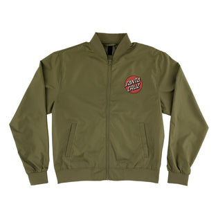 Cruz Bond Mens Santa Cruz Bomber Jacket Army