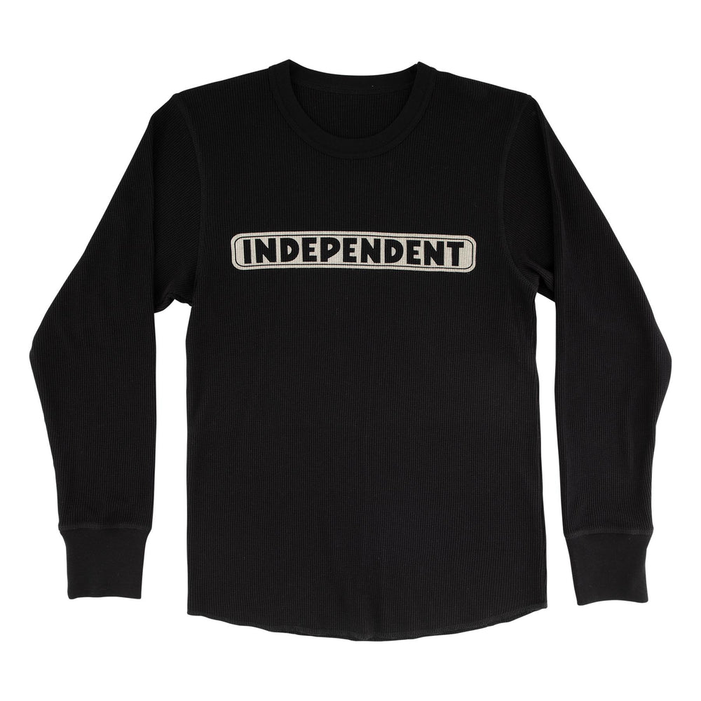 Bar Logo Waffle Thermal | Men's LS T-Shirt | Independent
