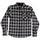 Classic Mens Santa Cruz Longsleeve Flannel Shirt Black Plaid