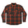 Classic Mens Santa Cruz Longsleeve Flannel Shirt Brown/Red Plaid