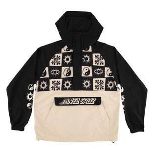 Strange Check Mens Santa Cruz Anorak Black/Tan