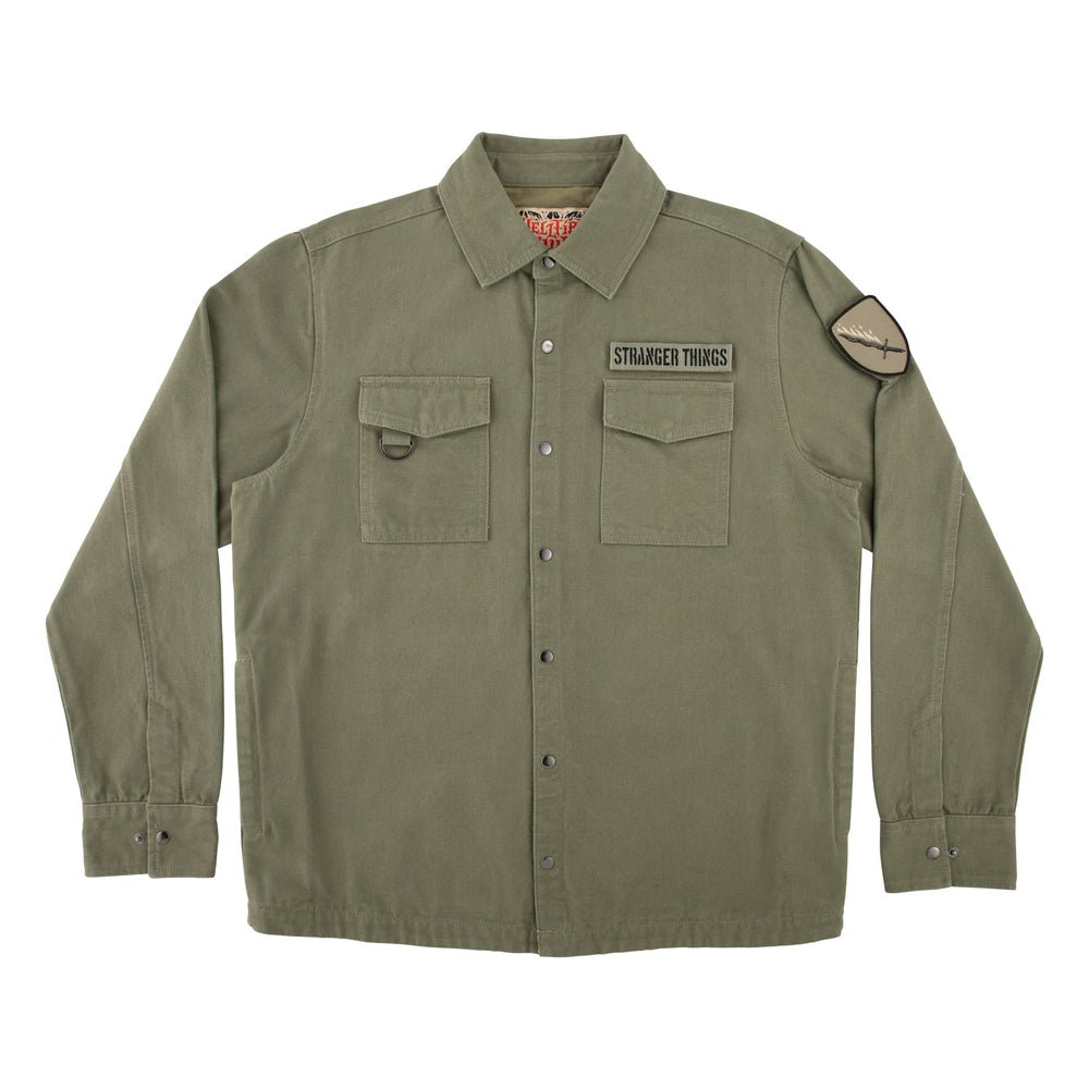 Crawl Mens Military Jacket | Stranger Things™ x Santa Cruz