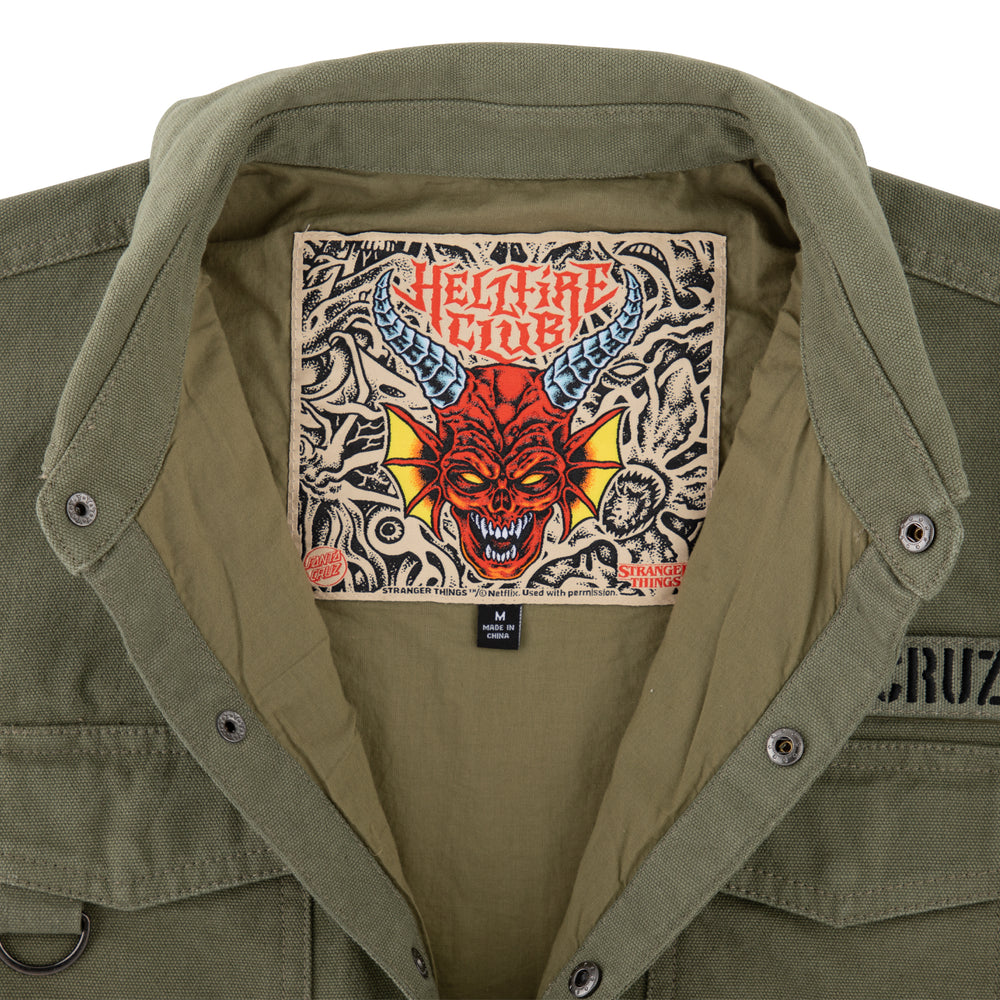 Crawl Mens Military Jacket | Stranger Things™ x Santa Cruz