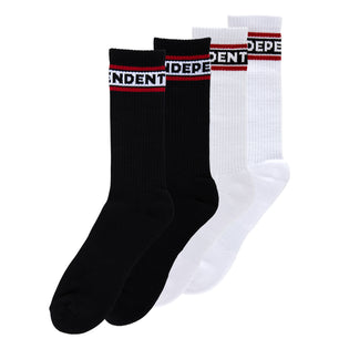 Bar Logo Mens Independent Socks X2 Pairs Sand/Army