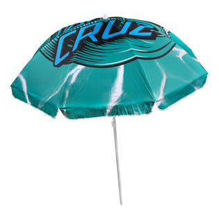 Wave Dot Santa Cruz Beach Umbrella Teal