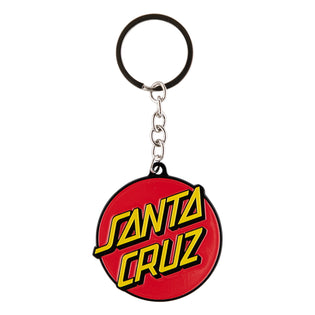 Classic Dot Santa Cruz Keychain Red