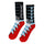 Meek Slasher Sword Crew Mens Santa Cruz Socks X3 Pairs Black/White/Red
