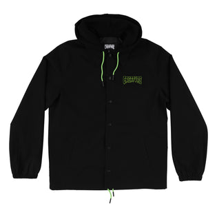 Gravette Cut & Tie Creature Hooded WIndbreaker Black
