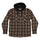 BHF Mens Creature Longsleeve Flannel Shirt Brown/Black