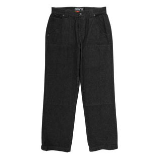 Built To Grind Double Knee Mens Independent Canvas Pants Washed Black Denim