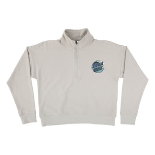 Wave Dot 1/2 Zip Womens Santa Cruz Jacket Smoke