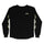 Bonehead Waffle Thermal Mens Creature Longsleeve T-Shirt Black