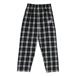Opus Dot Flannel Mens Santa Cruz Sweatpants Black/White Plaid